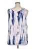 Jessica Simpson Blue Sleeveless Blouse Size XL - photo 2