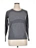 Athleta 100% Nylon Gray Long Sleeve Top Size 1X - photo 1