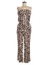 Express Animal Print Brown Jumpsuit Size M - photo 1