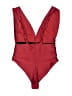 Leonisa Solid Burgundy One Piece Swimsuit Size XS - photo 2