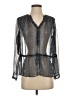 Rebecca Taylor 100% Silk Gray Blouse Size 0 - photo 1
