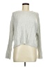 American Eagle Outfitters Metallic Silver Pullover Sweater Size M - photo 1