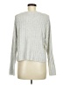 American Eagle Outfitters Metallic Silver Pullover Sweater Size M - photo 2