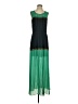 BCBGMAXAZRIA 100% Polyester Color Block Green Casual Dress Size S - photo 1
