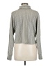 Honey & Sparkle Metallic Gray Turtleneck Sweater Size M - photo 2
