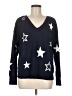 Lou & Grey Stars Silver Pullover Sweater Size M - photo 1