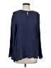 Liv Blue Long Sleeve Blouse Size S - photo 1