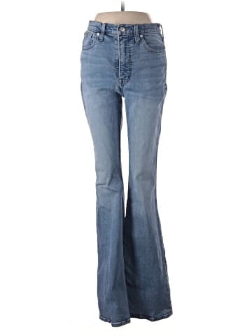 Madewell Skinny Flare Jeans in Fairson Wash (view 1)