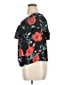 Bar III 100% Polyester Black Short Sleeve Blouse Size XL - photo 5