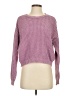 Ultra Flirt Checkered-gingham Purple Pullover Sweater Size S - photo 1