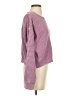 Ultra Flirt Checkered-gingham Purple Pullover Sweater Size S - photo 4