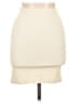 Unbranded Solid Ivory Casual Skirt Size L - photo 1