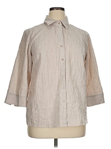 Appleseeds 3/4 Sleeve Button-Down Shirt (view 1)