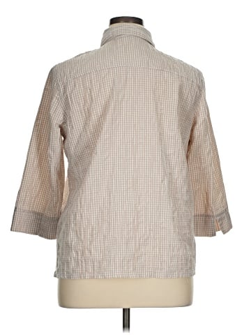 Appleseeds 3/4 Sleeve Button-Down Shirt (view 2)