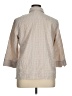 Appleseeds Houndstooth Tan 3/4 Sleeve Button-Down Shirt Size XL - photo 2