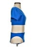 Edikted Blue Short Sleeve Top Size S - photo 4