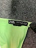 Zara Solid Green Swimsuit Top Size XL - photo 3