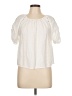 Brand Bazar White Short Sleeve Blouse Size L (estimated) - photo 1