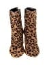 Banana Republic Animal Print Brown Tan Ankle Boots Size 9 - photo 2