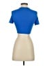 Zara Blue Short Sleeve Turtleneck Size S - photo 2
