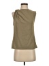 Zara 100% Polyester Tan Sleeveless Blouse Size XS - photo 1
