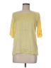 The Limited Outlet 100% Polyester Yellow 3/4 Sleeve Blouse Size M - photo 1