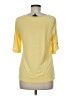 The Limited Outlet 100% Polyester Yellow 3/4 Sleeve Blouse Size M - photo 2