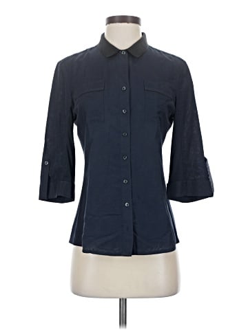Elie Tahari 3/4 Sleeve Button-Down Shirt (view 1)