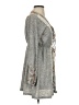 Ryu 100% Acrylic Paisley Gray Casual Dress Size S - photo 4