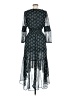 Walter Baker 100% Polyester Paisley Teal Cocktail Dress Size M (estimated) - photo 2