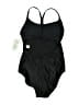 Xersion Solid Black One Piece Swimsuit Size M - photo 2