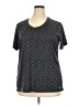 Be Inspired 100% Polyester Chevron-herringbone Gray Short Sleeve T-Shirt Size 2X - photo 1