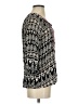Rush Black 3/4 Sleeve Blouse Size S - photo 4