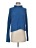 American Eagle Outfitters 100% Polyester Blue Turtleneck Sweater Size S - photo 1