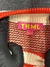 THML Argyle Orange Pullover Sweater Size S - photo 7