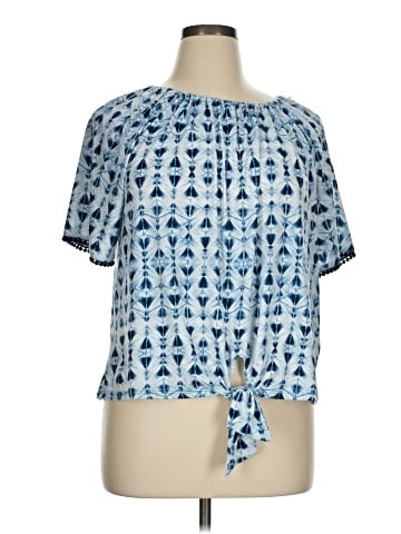 Skye's The Limit Short Sleeve Blouse (view 1)
