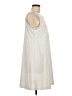 Lou & Grey Solid White Casual Dress Size M - photo 4