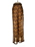 Missguided 100% Polyester Animal Print Gold Casual Pants Size 6 - photo 1