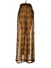 Missguided 100% Polyester Animal Print Gold Casual Pants Size 6 - photo 2