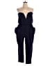 Blush Solid Blue Jumpsuit Size 2X - photo 1