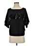 Express 100% Polyester Black Short Sleeve Top Size XS - photo 1