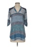 Iz Byer 100% Polyester Teal 3/4 Sleeve Top Size S - photo 1