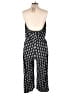 Ann Taylor LOFT Graphic Black Jumpsuit Size L (estimated) - photo 2