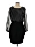 En Focus Studio Polka Dots Black Cocktail Dress Size 8 - photo 1