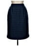 Amanda Smith Houndstooth Blue Wool Skirt Size 10 - photo 1