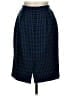 Amanda Smith Houndstooth Blue Wool Skirt Size 10 - photo 2