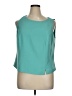 Amanda Smith Teal Sleeveless Blouse Size 16 - photo 1