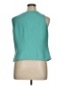 Amanda Smith Teal Sleeveless Blouse Size 16 - photo 2