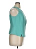 Amanda Smith Teal Sleeveless Blouse Size 16 - photo 4