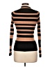 Zara Stripes Multi Color Brown Turtleneck Sweater Size L - photo 2